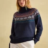 Alba Navy Fair Isle Jumper