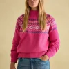 Alba Pink Fair Isle Jumper
