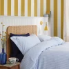 Antique Gold Harborough Stripe 10M Wallpaper