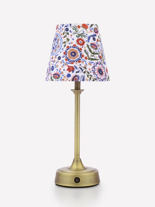 Apsley Blue Print Rechargable LED Lamp