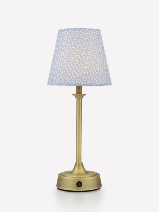 Apsley Blue Print Rechargable LED Lamp