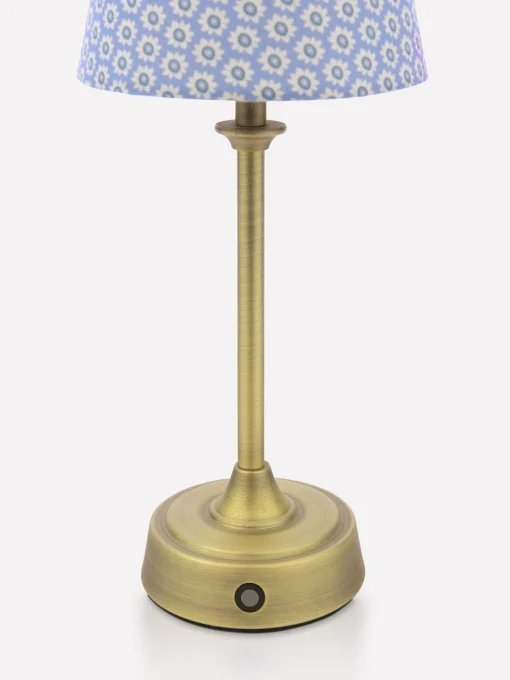 Apsley Blue Print Rechargable LED Lamp