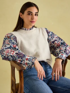 Auretta Multi Frill Neck Blouse