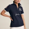 Beaufort Navy Blue Short Sleeve Cotton Polo Shirt
