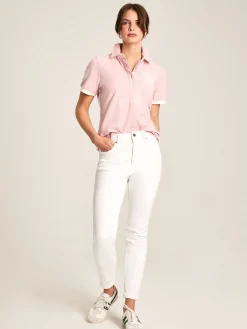 Beaufort Pink Short Sleeve Cotton Polo Shirt