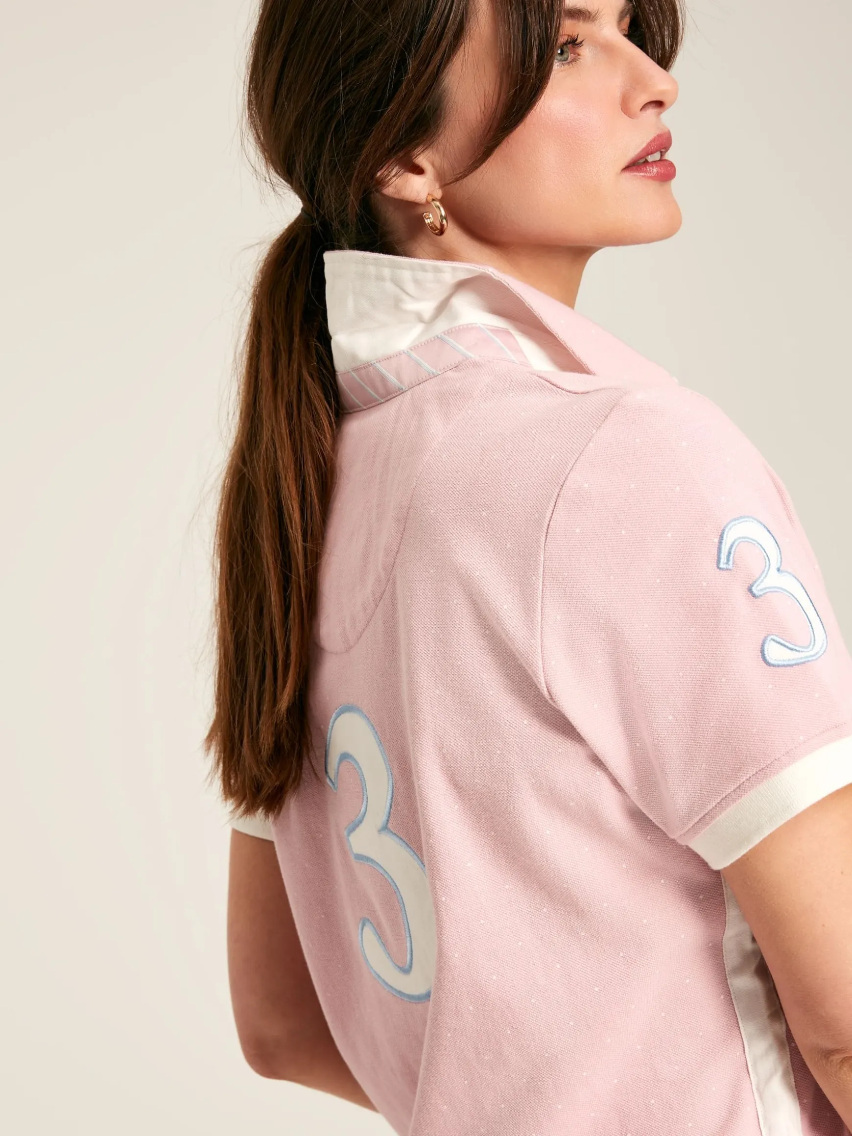 Beaufort Pink Short Sleeve Cotton Polo Shirt