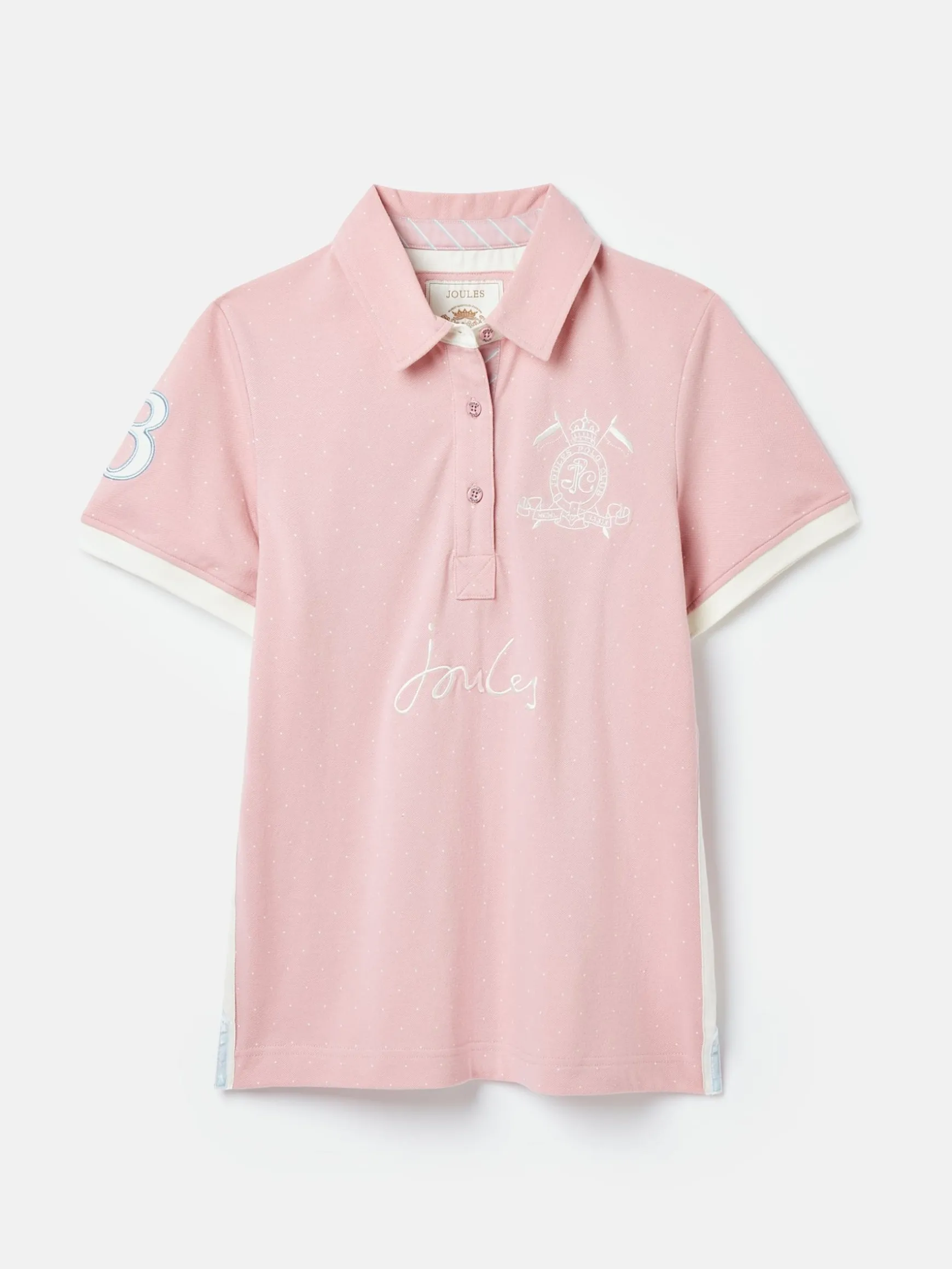 Beaufort Pink Short Sleeve Cotton Polo Shirt
