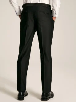 Black Slim Fit Tuxedo Suit Trousers