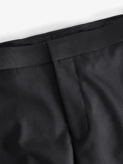 Black Slim Fit Tuxedo Suit Trousers
