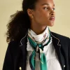 Bloomfield Cream Silk Square Scarf