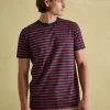 Boathouse Orange/Navy Jersey Crew Neck T-Shirt