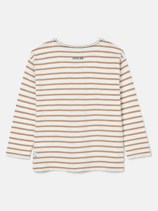 Boys' Jack Cream & Natural Stripe Artwork Top