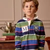 Boys' Tournament Multi Stripe Rugby Shirt