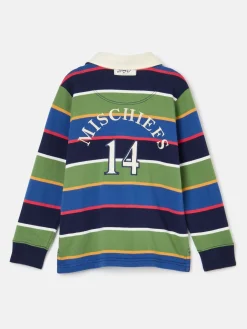 Boys' Tournament Multi Stripe Rugby Shirt