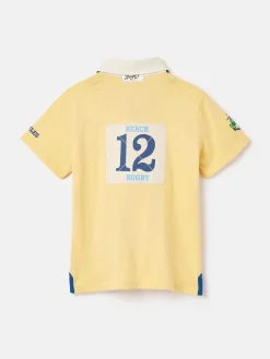 Boys' Tournament Yellow Rugby Jersey Polo Shirt