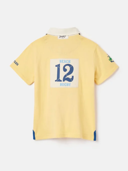 Boys' Tournament Yellow Rugby Jersey Polo Shirt