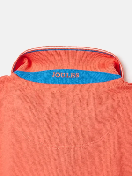 Boys' Woody Orange Pique Cotton Polo Shirt