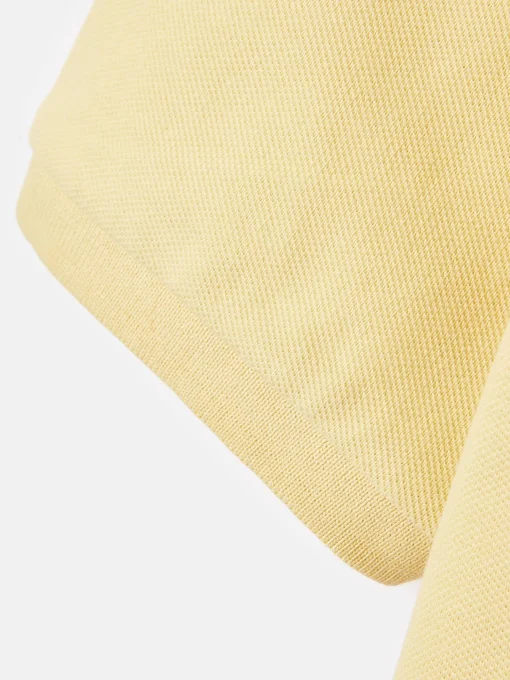 Boys' Woody Yellow Pique Cotton Polo Shirt