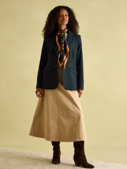 Bramble Navy Blue Tweed Blazer