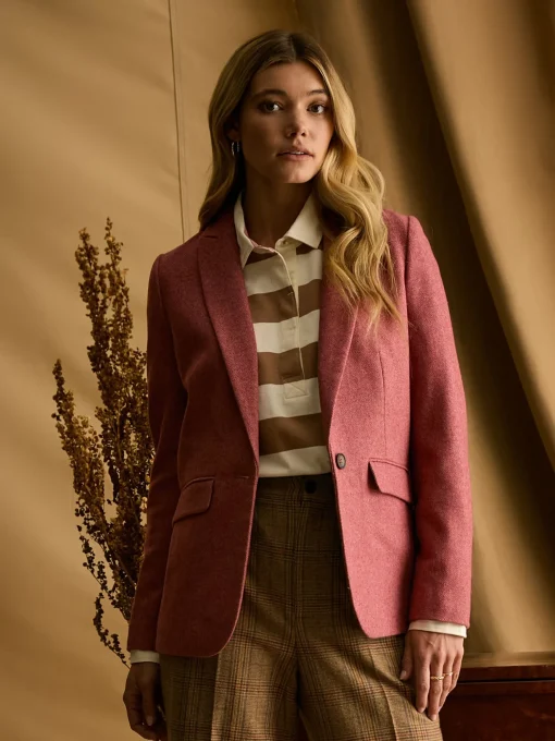 Bramble Pink Tweed Blazer
