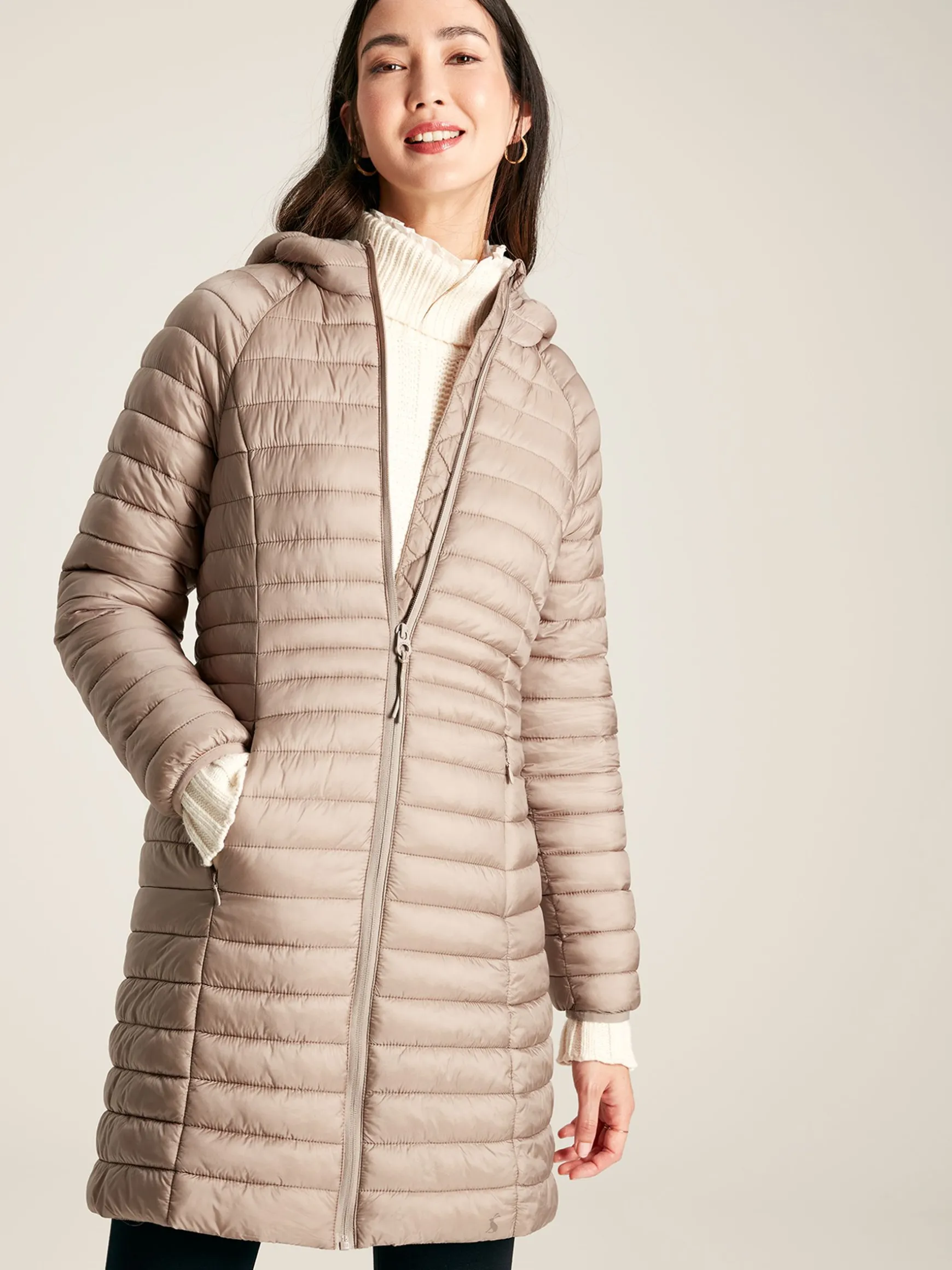 Bramley Pearl Showerproof Long Packable Padded Coat