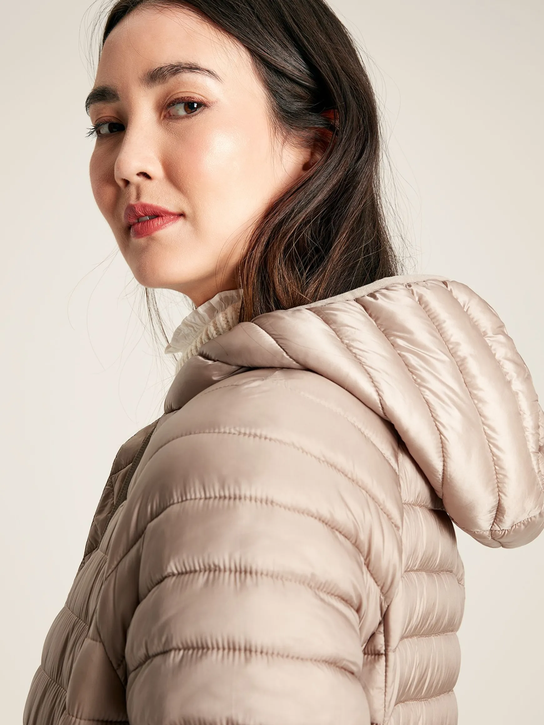 Bramley Pearl Showerproof Long Packable Padded Coat