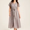 Brooke Green/Pink Printed Beach Dress