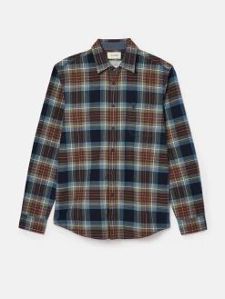 Buchanan Blue Soft Brushed Cotton Check Shirt