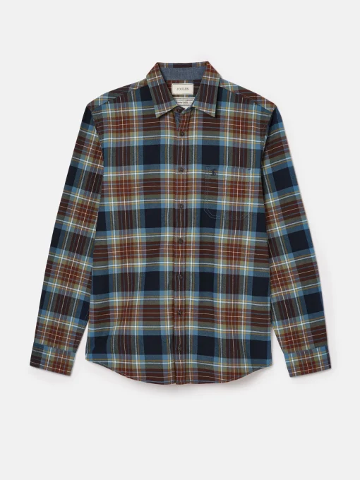 Buchanan Blue Soft Brushed Cotton Check Shirt