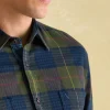 Buchanan Green Soft Brushed Cotton Check Shirt