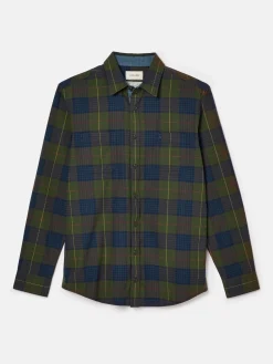 Buchanan Green Soft Brushed Cotton Check Shirt