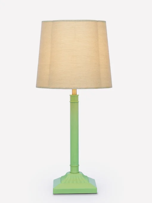 Buscot Green Square Base Table Lamp