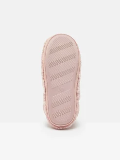 Cabin Luxe Pink Faux Fur Slipper Boots