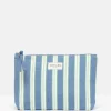 Carrywell Blue & White Striped Zip Pouch
