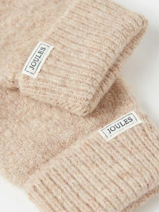 Caversham Oatmeal Knitted Gloves