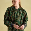 Cecilia Green Button Down Blouse