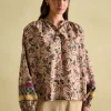 Cecilia Paisley Button Down Blouse