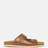 Celeste Tan Brown Double Strap Sandals