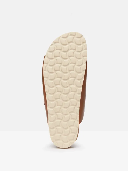 Celeste Tan Brown Double Strap Sandals
