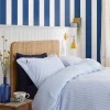 Coast Blue Harborough Stripe 10M Wallpaper