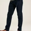 Cord Navy Blue Straight Leg Corduroy Trousers