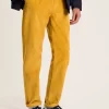 Cord Yellow Straight Leg Corduroy Trousers