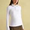 Cordelia White Long Sleeve Top