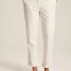Cream Slim Fit Chino Trousers