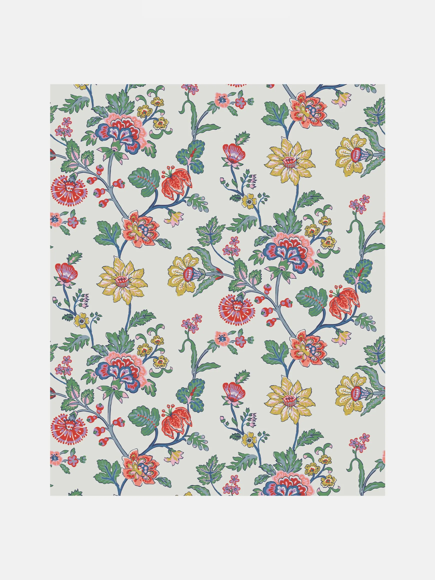 Cream Vine Cottage Floral 10M Wallpaper