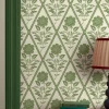 CreamGreen Juliette Floral Print 10M Wallpaper