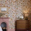 Cream/Multi Scot Floral 10M Wallpaper