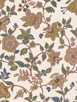 Cream/Multi Scot Floral 10M Wallpaper