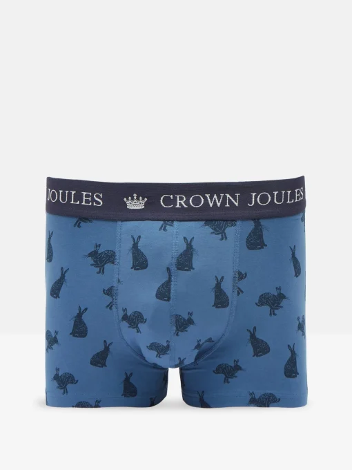 Crown Joules Navy Pack of Two Cotton Boxers