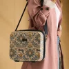 Damask Print Hard Shell Vanity Case